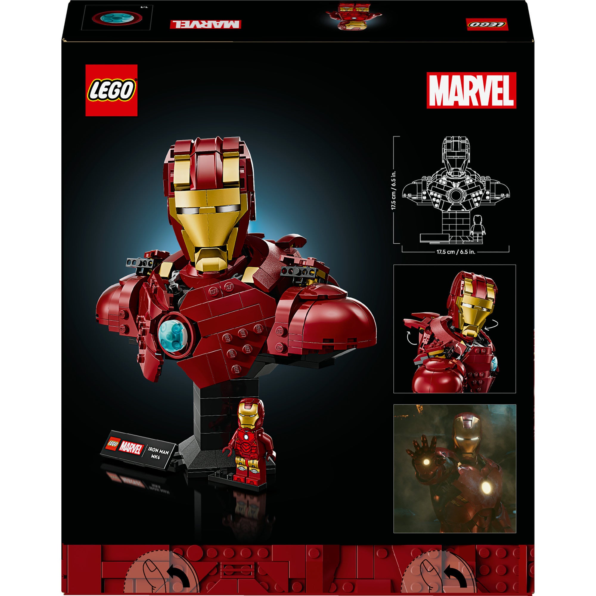 LEGO Superhelden Marvel 76327 Iron Man MK4 Büste