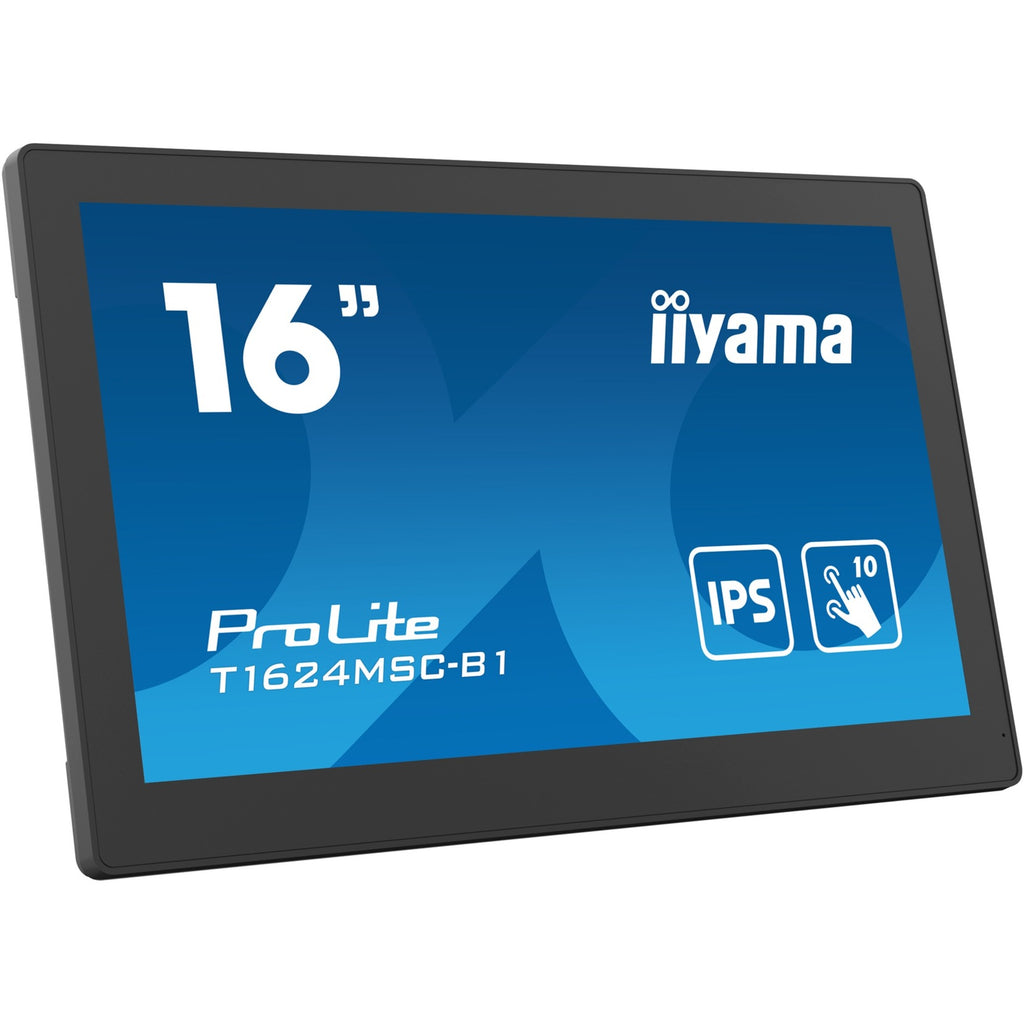 Iiyama prolite t1624msc-b1 15.6 touchscreen monitor (zwart, 1x hdmi, 2x usb-a)
