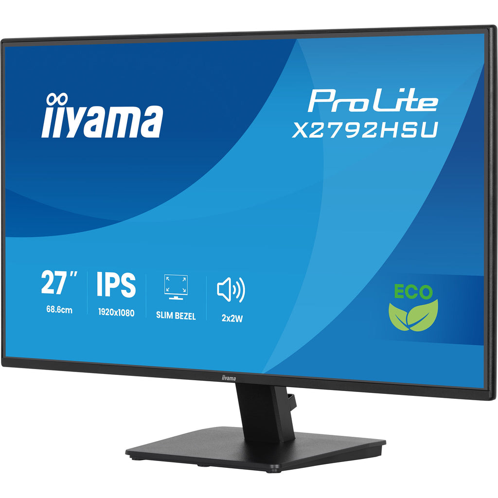 Iiyama prolite x2792hsu-b1 27 monitor (zwart (mat), hdmi, displayport, 2x usb-a, usb-b, 120 hz)