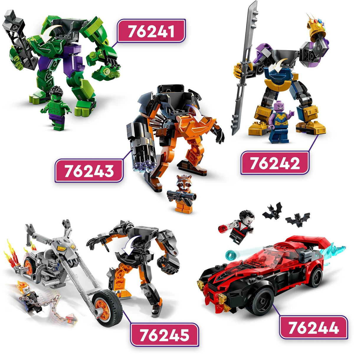 Lego marvel - ghost rider mech motor constructiespeelgoed (76245)