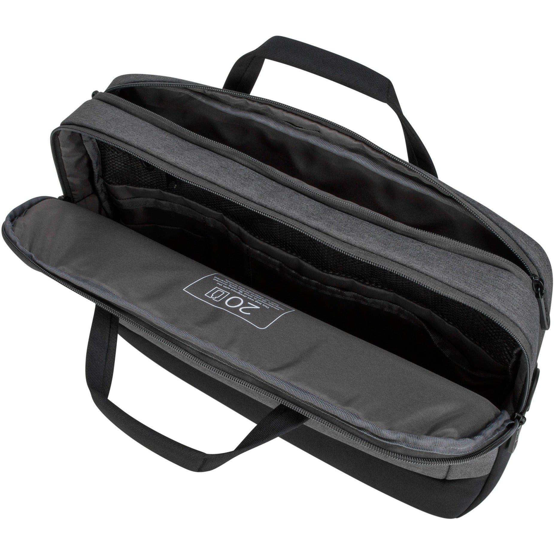 Targus cypress 15.6” briefcase with ecosmart laptoptas (grijs)