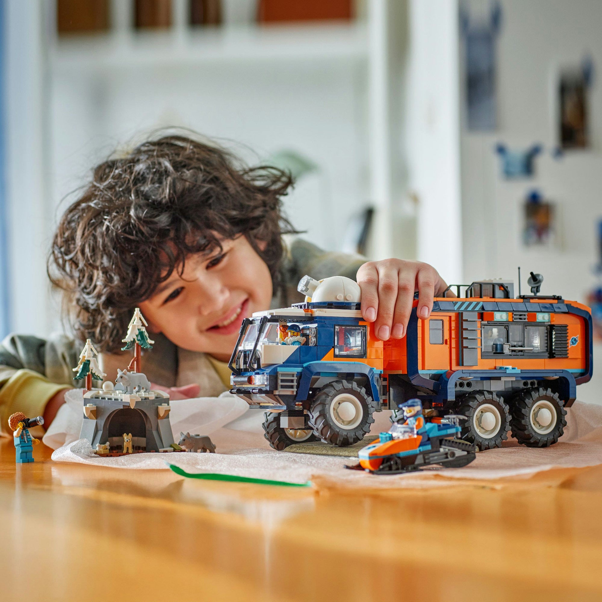 Lego city 60471 laboratoriumtruck op de noordpool