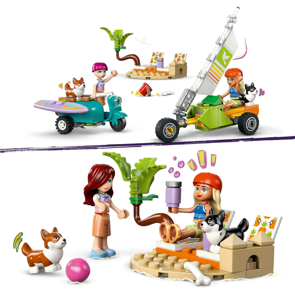 Lego friends - surf- en scooterplezier met de honden constructiespeelgoed (42641)