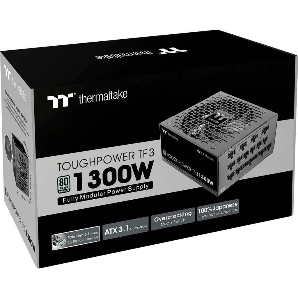 Thermaltake toughpower tf3 modulaire 1300 watt voeding (zwart, 6x pcie)
