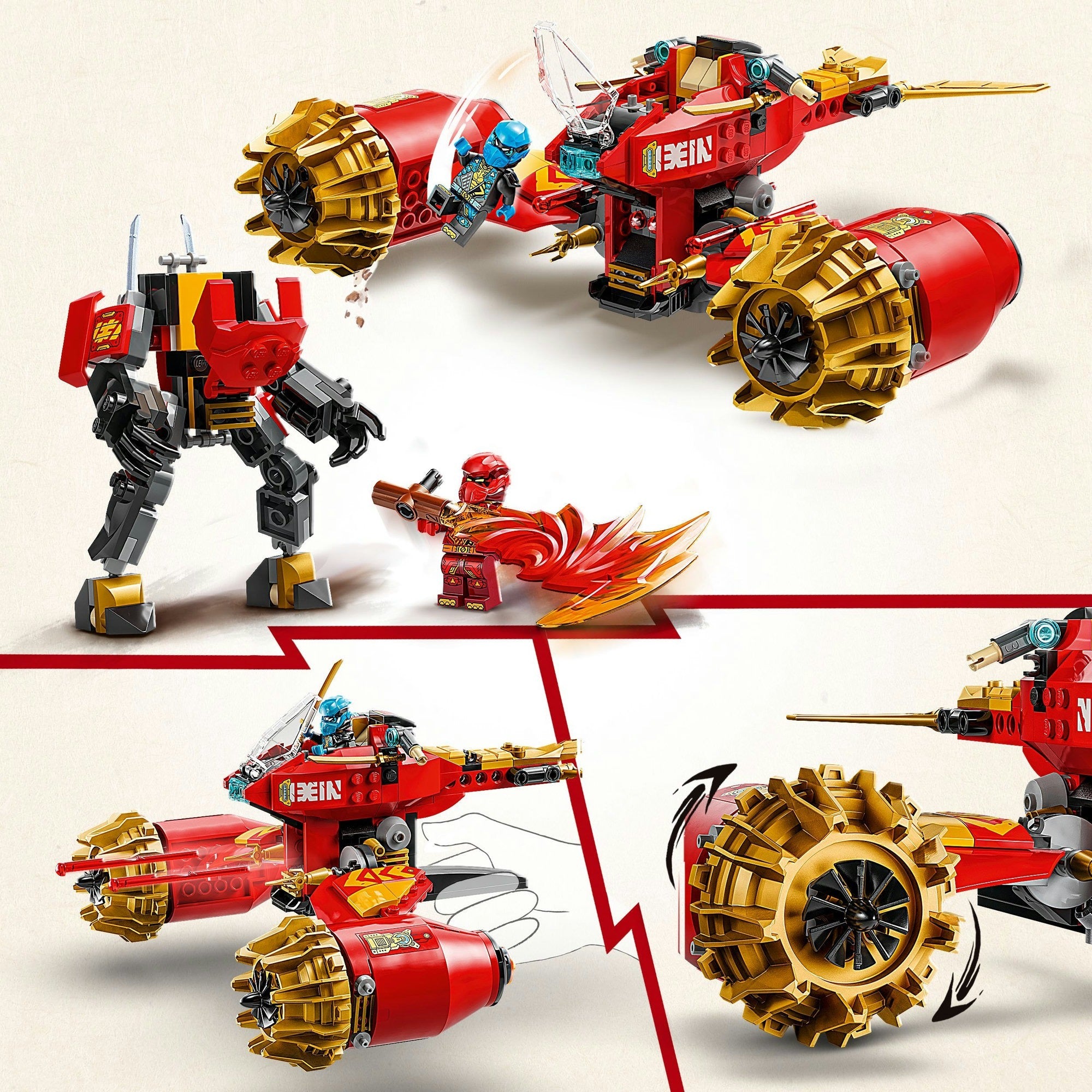 LEGO Ninjago 71830 Kais Mecha-Sturmfahrzeug