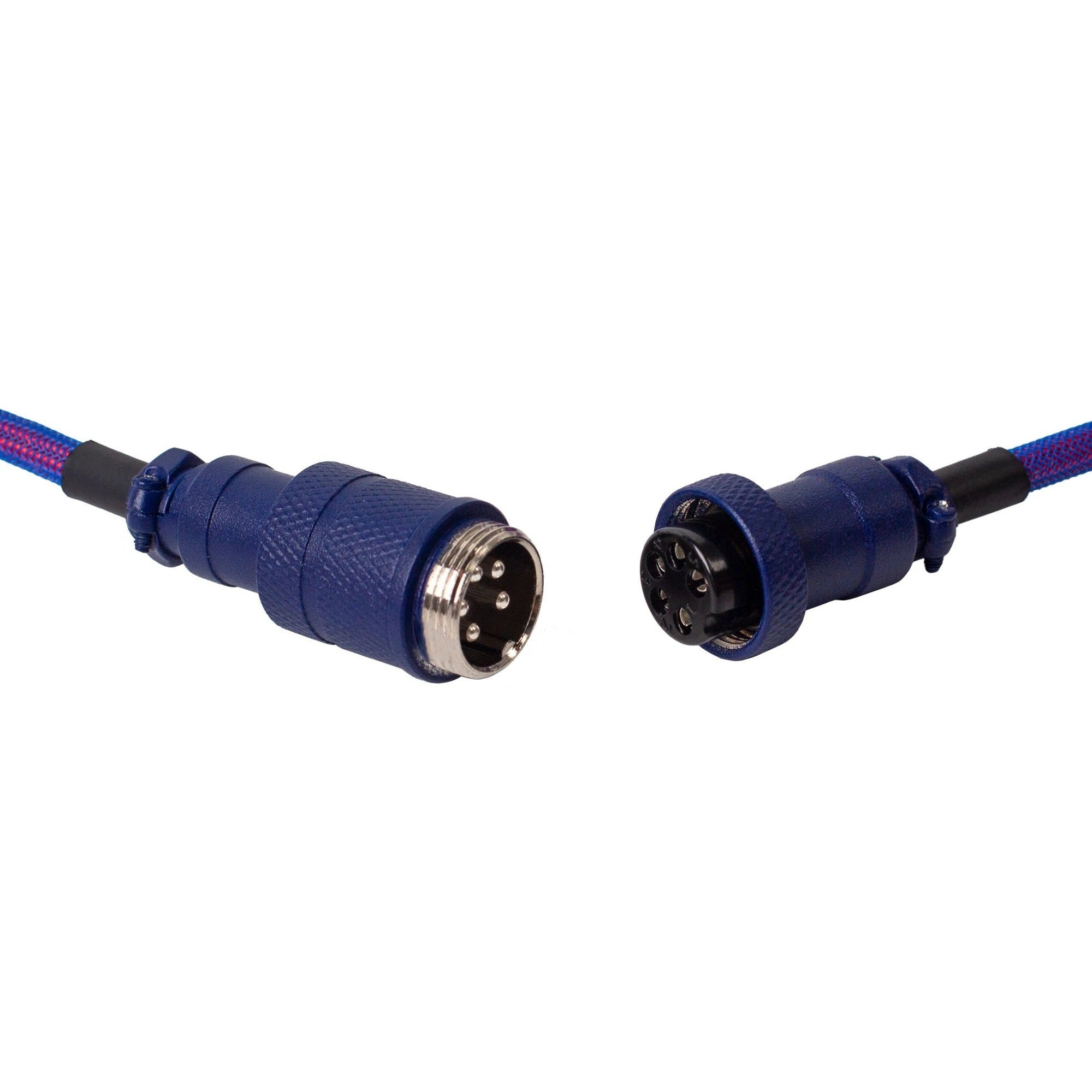 Keychron premium coiled aviator cable, angled kabel (lila, 1,08 meter)