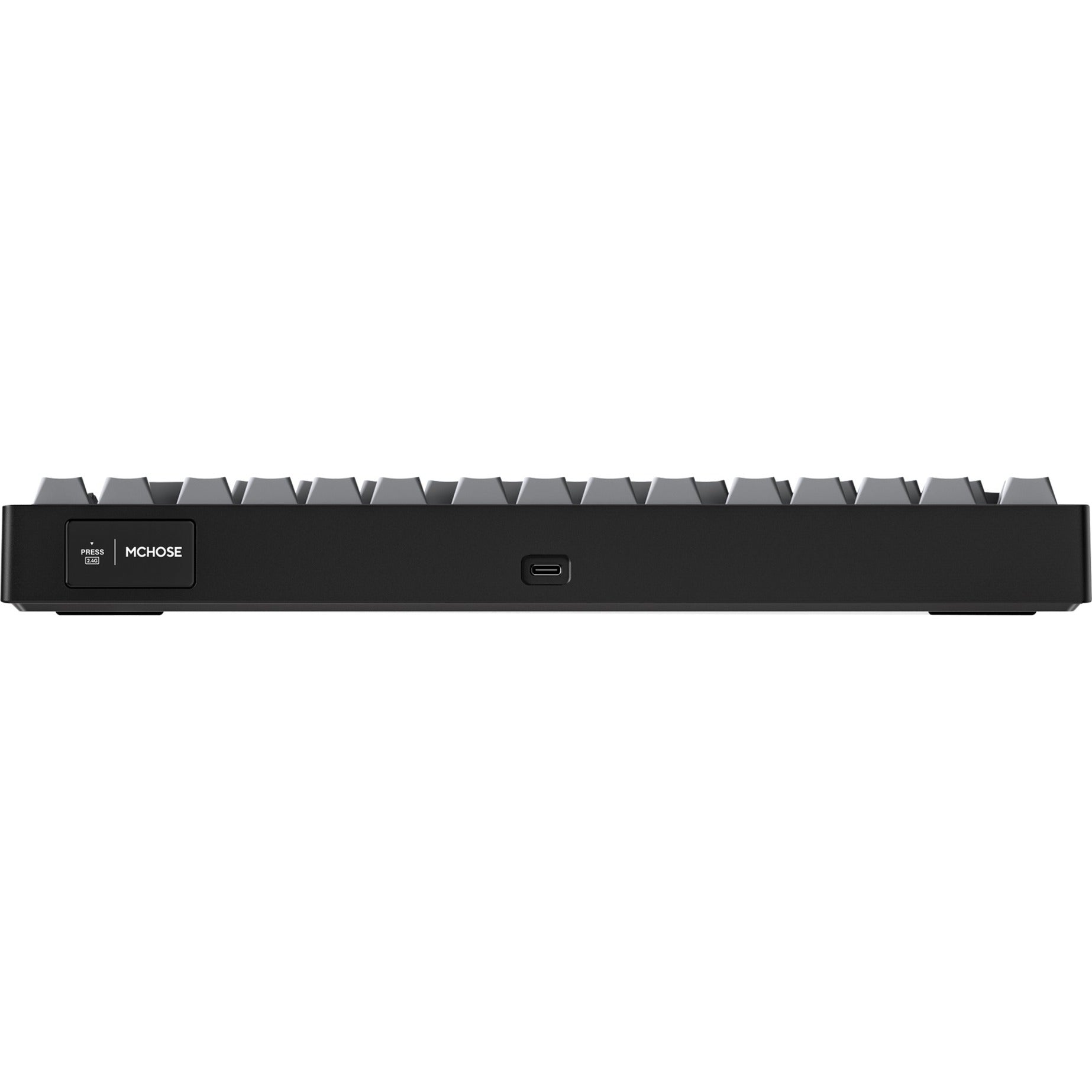Mchose g75 pro tri-mode gasket structuur mechanisch gaming toetsenbord (zwart, us lay-out (qwerty), ktt cabbage tofu v2, 75%, rgb, hot swap, pbt double-shot, 2.4 ghz | usb-c | bluetooth)