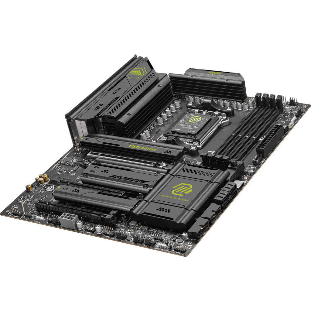 Msi mag x870e tomahawk wifi socket am5 moederbord (zwart, 5gb-lan, wi-fi 7, bt, sound, atx)