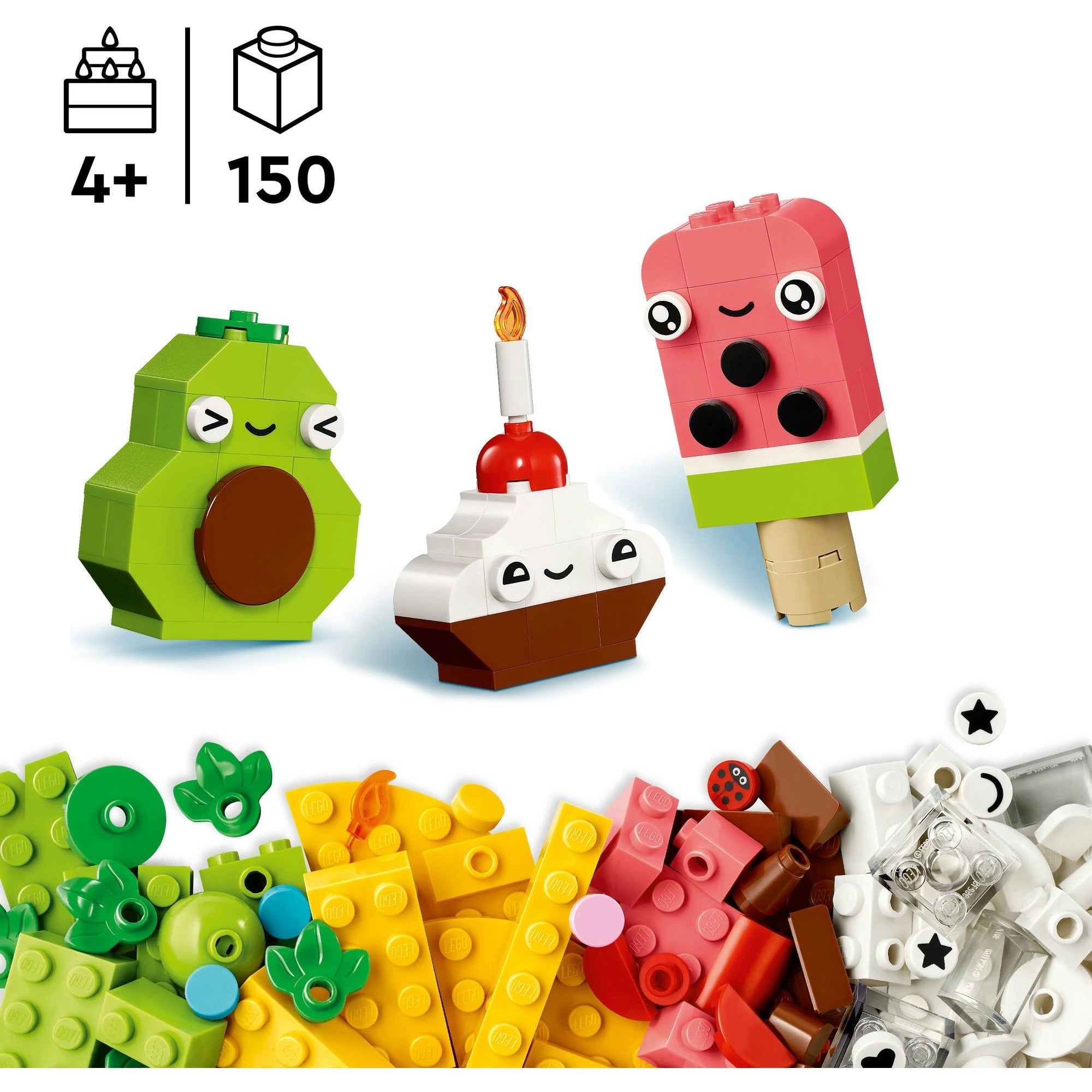LEGO Classic - Kreatives Food Friends Konstruktionsspielzeug (11039)