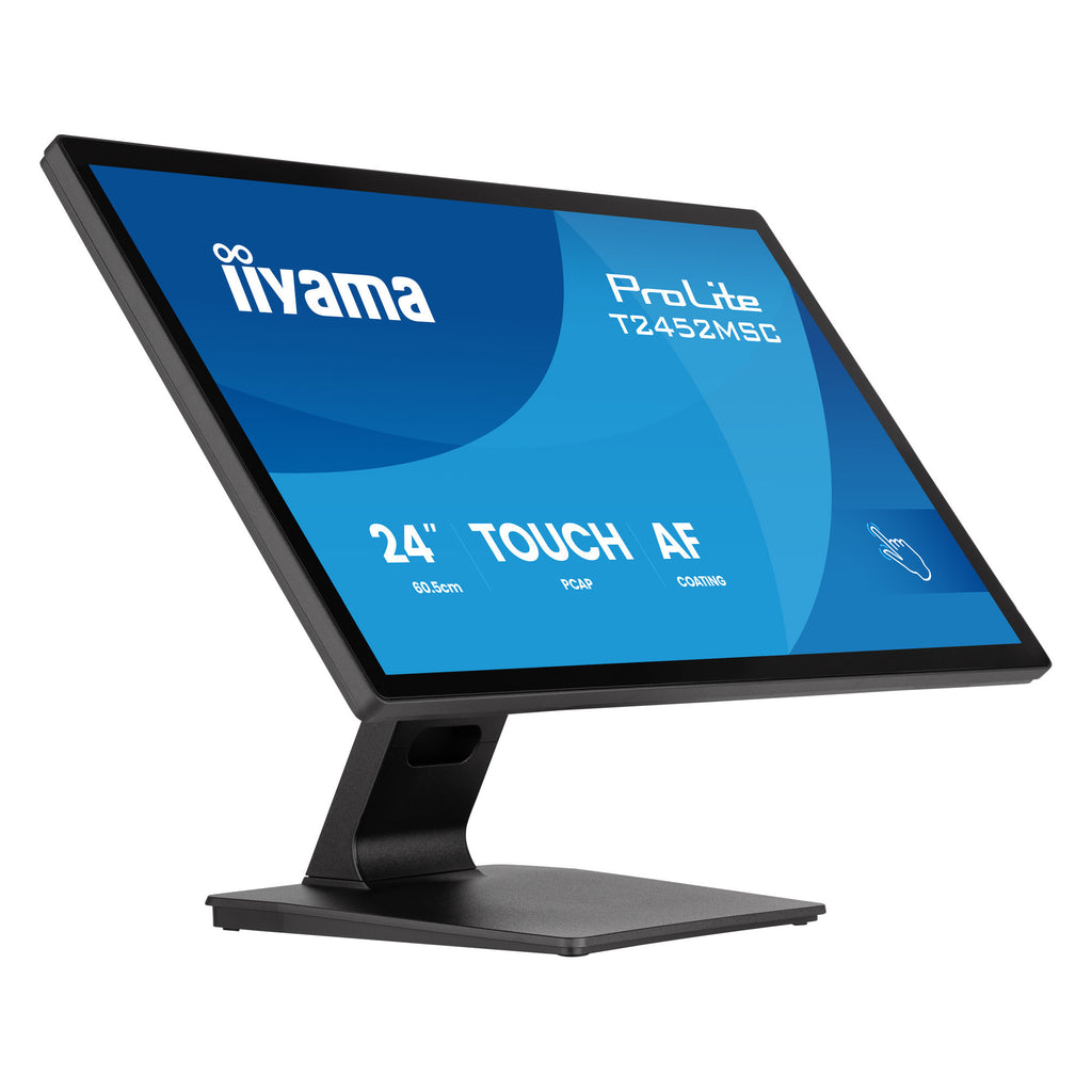 Iiyama prolite t2452msc-b2 24 touchscreen monitor (zwart, 1x displayport, 1x hdmi, 2x usb-a, 120 hz)