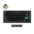 Keychron q1 ultra-m3 8k wireless custom mechanical keyboard (zwart, us lay-out (qwerty), silk pom brown, 75%, rgb, hot swap, 8k, 2.4 ghz | bluetooth 5.2 | usb-c)
