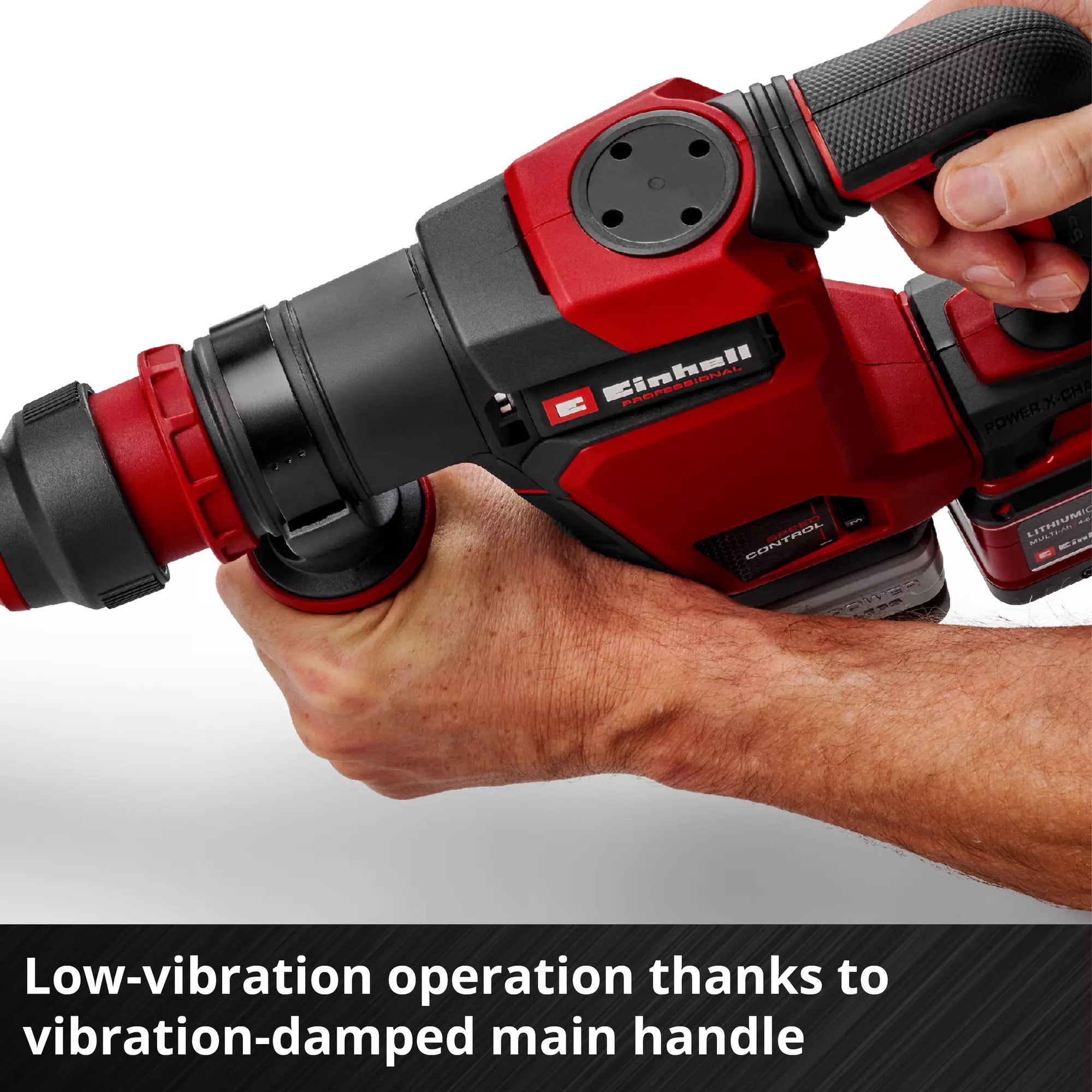 Einhell professionele accu-breekhamer tp-dh 18 4 li bl - solo (zwart rood, accu en oplader niet inbegrepen)