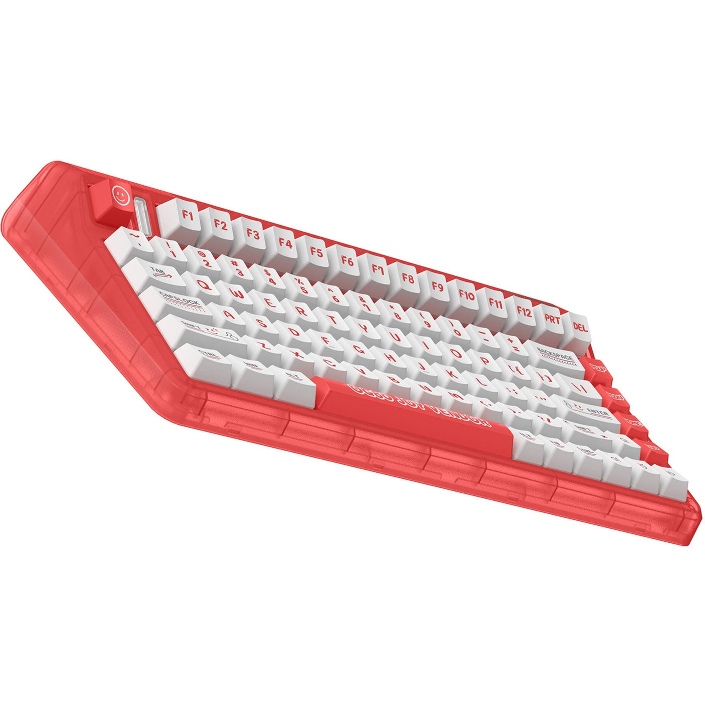 Iqunix og80 joy vendor wireless mechanical keyboard (rood, us lay-out (qwerty), iqunix moonstone, 80% (tkl), rgb leds, hot-swappable, pbt, 2.4ghz | bluetooth 5.1 | usb-c)