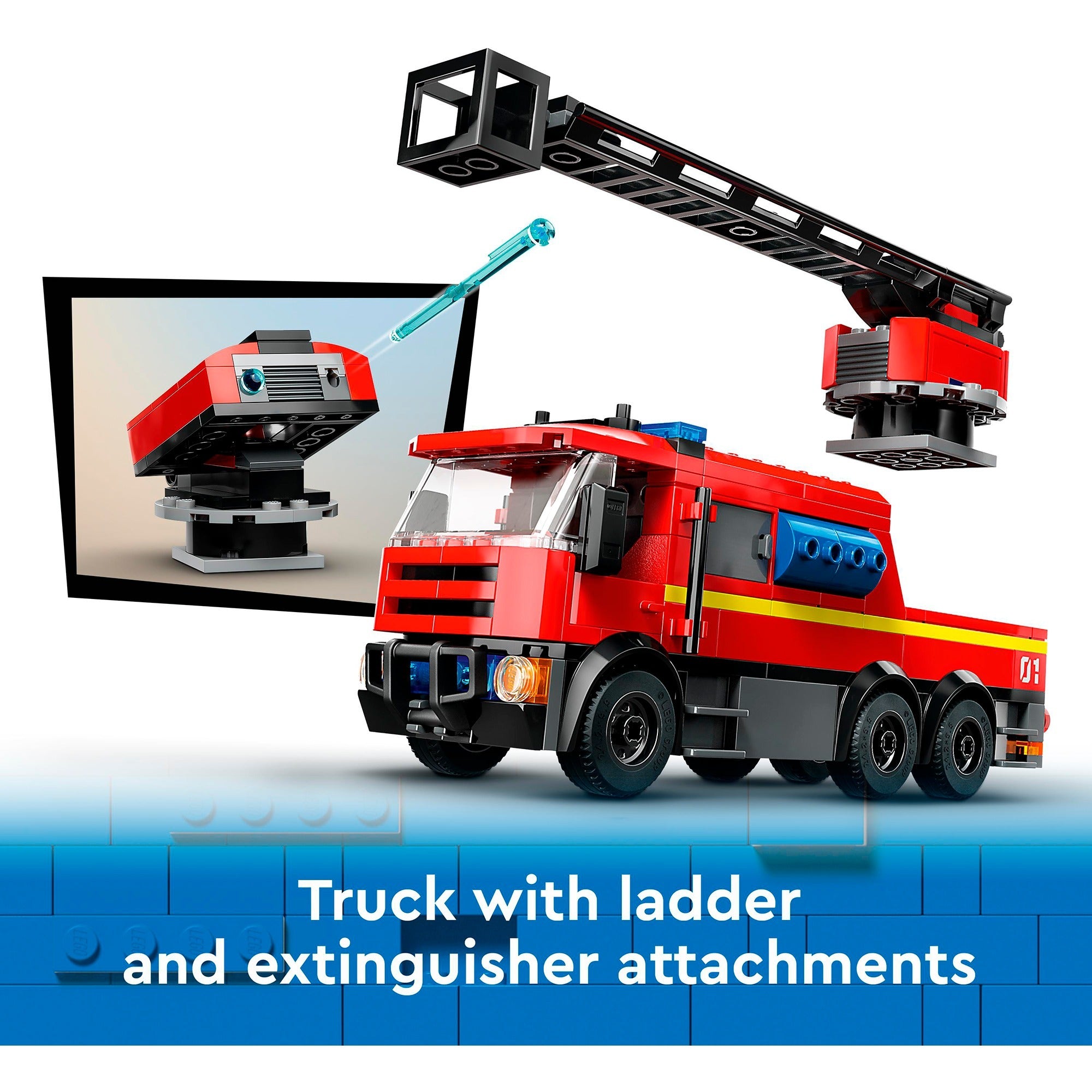 LEGO City 60414 Feuerwache und Feuerwehrauto
