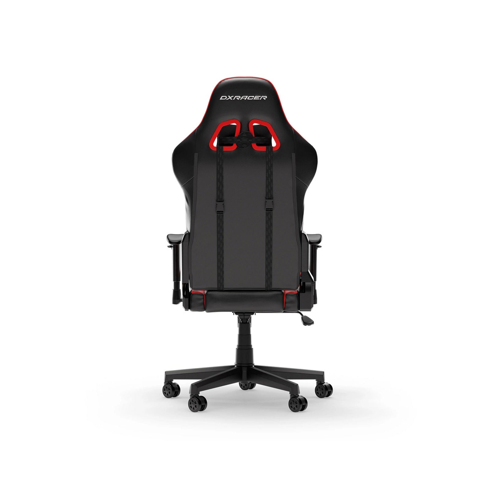 Dxracer prince l black red pvc leather gamestoel (zwart rood)