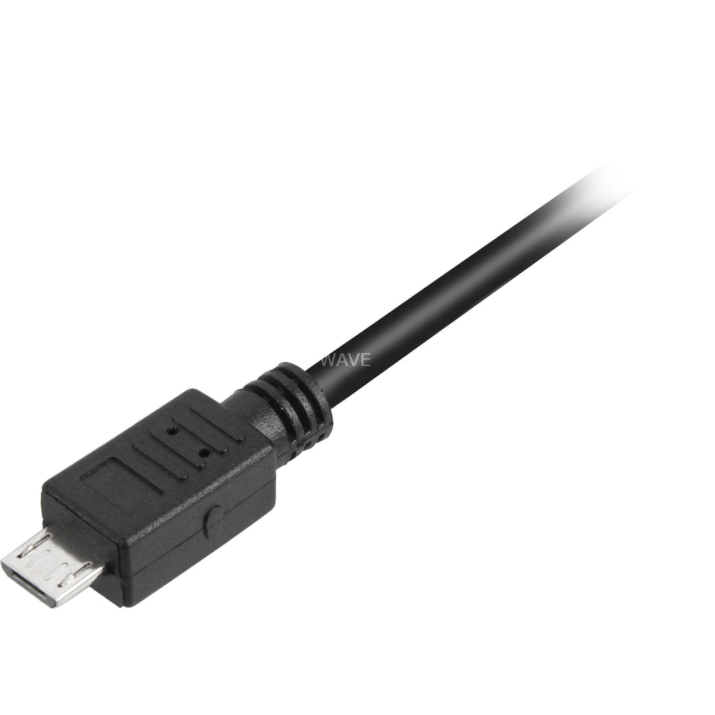 Sharkoon usb-a 2.0 > micro usb-b kabel (zwart, 1,5 meter)