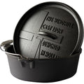 The windmill dutch oven 6 qt zonder pootjes kookpan (zwart, ø 31,5 cm | 5.9 liter)
