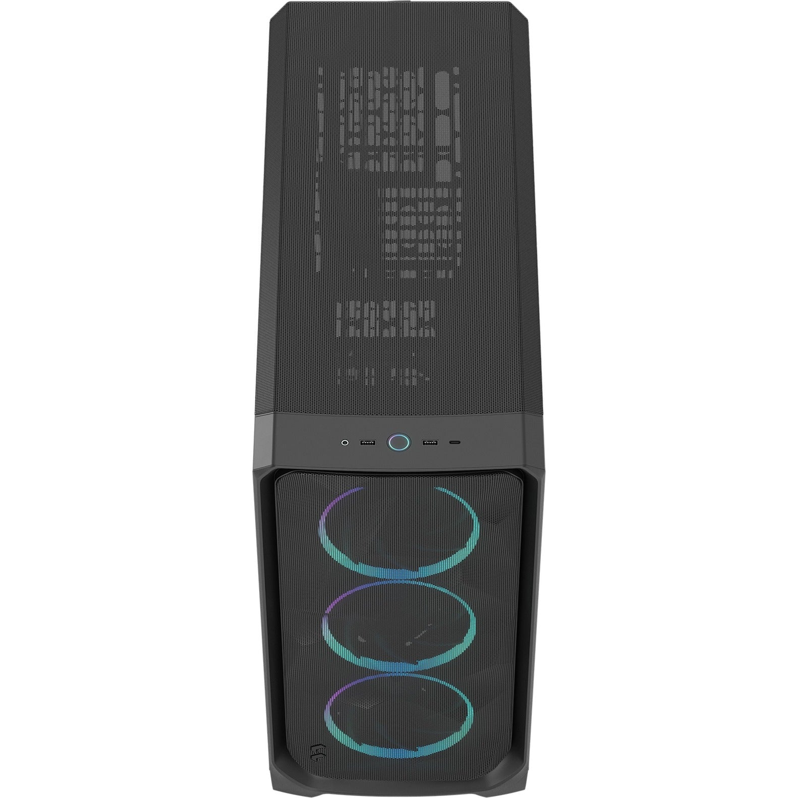 Fractal design meshify 3 xl rgb big tower behuizing (zwart | 2x usb-a | 1x usb-c | rgb | tempered glass)