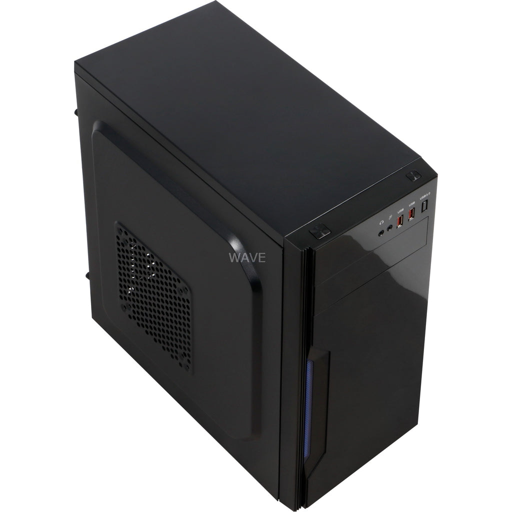Inter-tech b-42 midi tower behuizing (zwart | 2x usb-a)