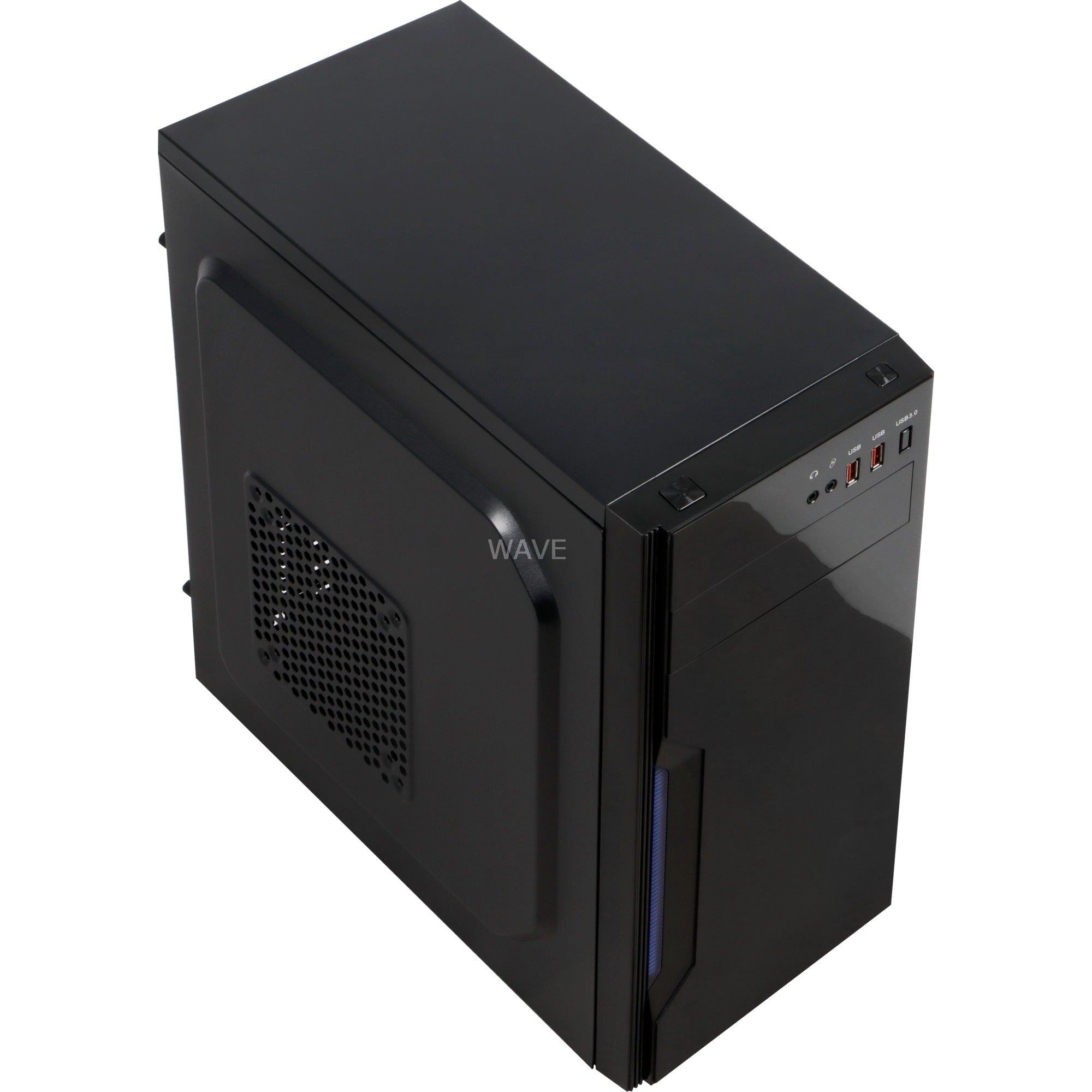 Inter-tech b-42 midi tower behuizing (zwart | 2x usb-a)
