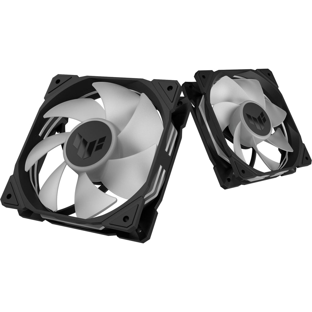 Asus tuf gaming tr120 argb reverse case fans (zwart transparant, 3 stuks, 120 x 120 x 28 mm)