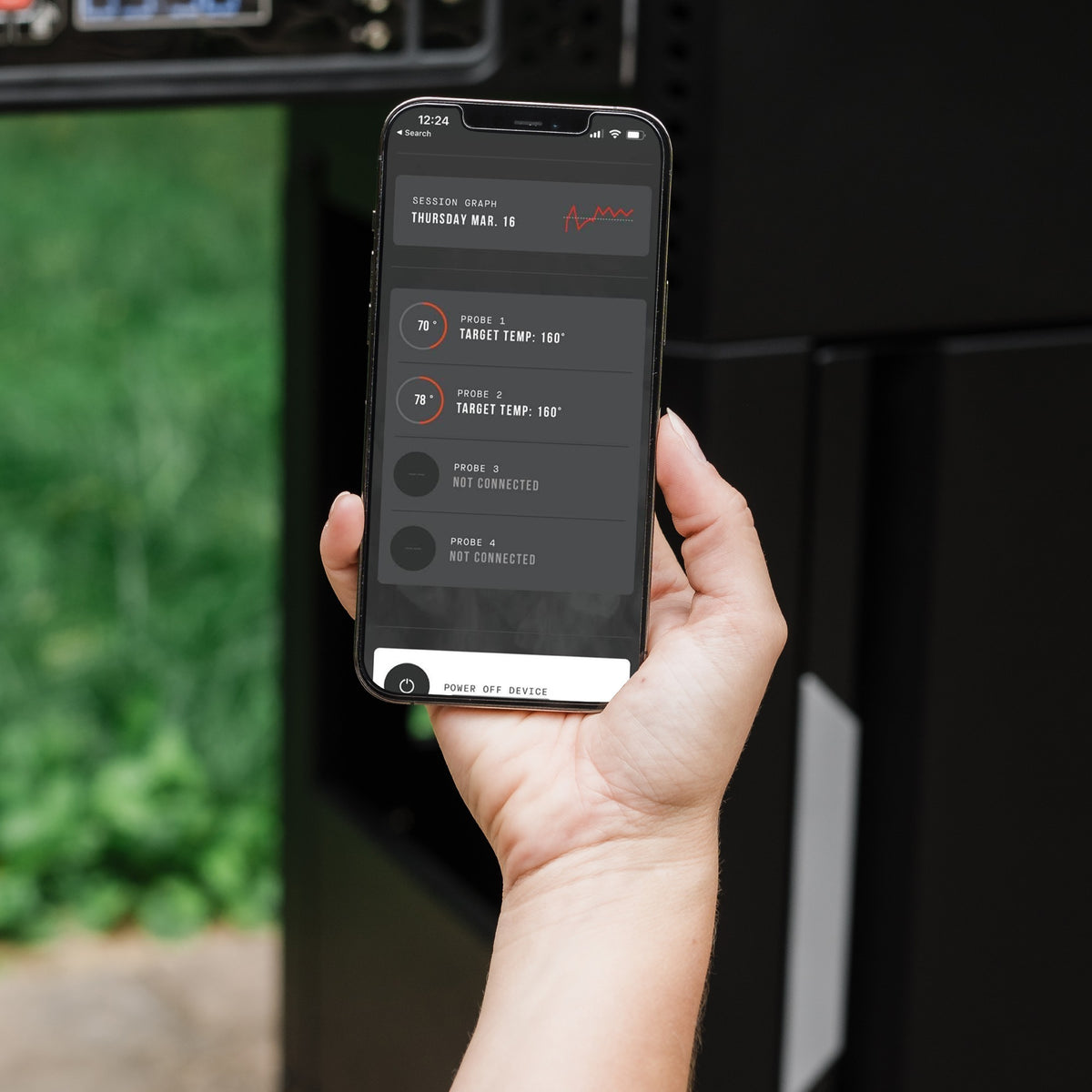 Masterbuilt autoignite series 545 digitale houtskoolbarbecue en -rookoven (zwart, wifi-besturing)