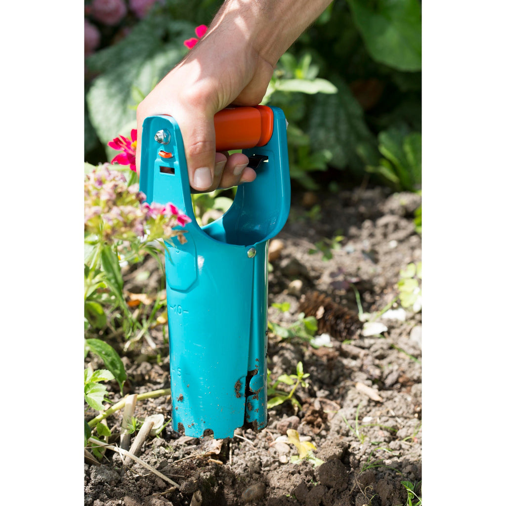 Gardena bollenplanter - diepteaanduiding - automatische aardeloslating