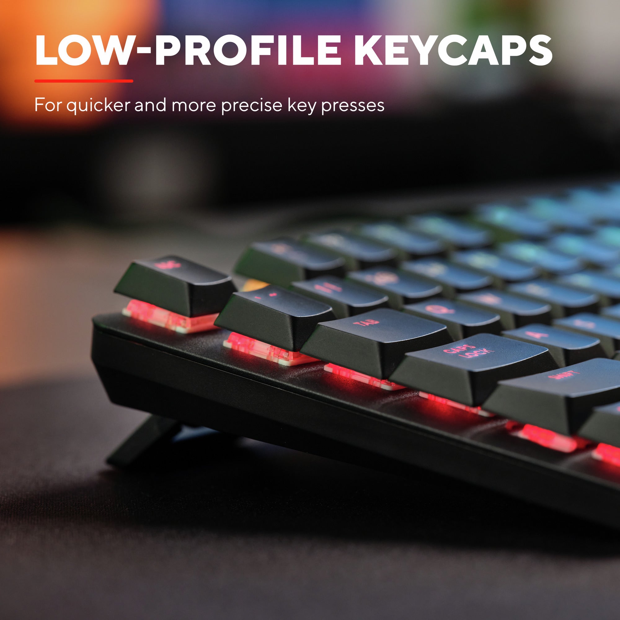 Trust gxt 866 torix hoogwaardig mechanisch gaming-toetsenbord, gaming toetsenbord (zwart, us lay-out, huano red, rgb)