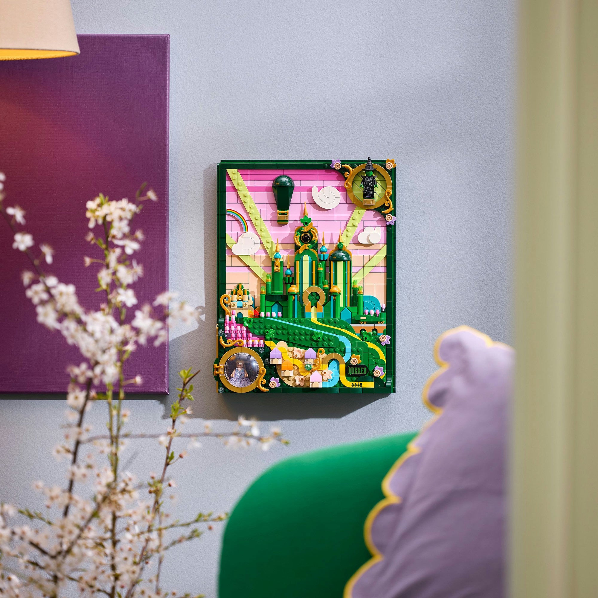 Lego wicked - emerald city muurkunst constructiespeelgoed (75685)