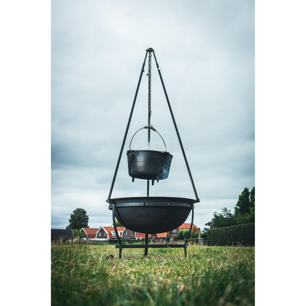 The windmill kampvuurset houtbarbecue (zwart)