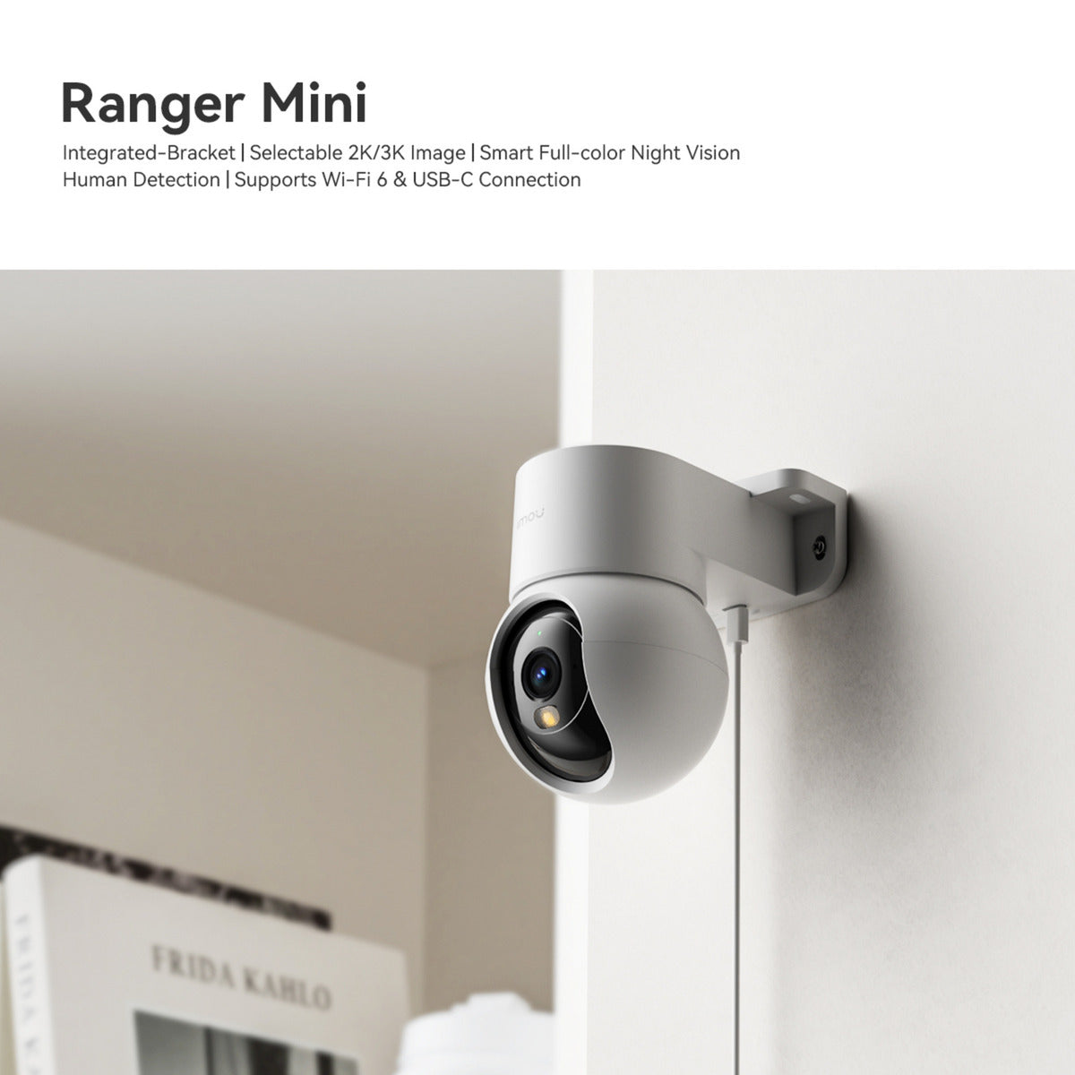 Imou ranger mini 3k beveiligingscamera (wit)