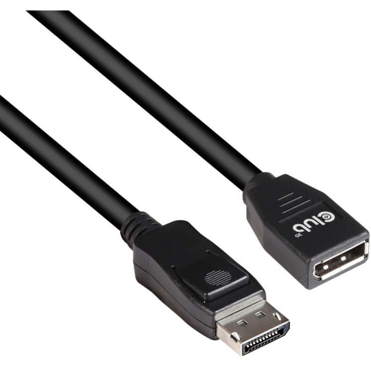 Club 3d displayport 1.4 dsc 1.2 hbr3 hdr bidirectionaal kabel (zwart, 3 meter, 8k 60hz)