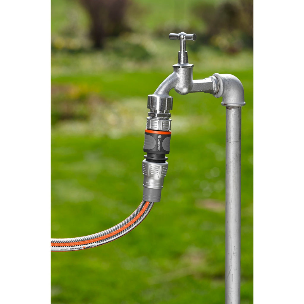 Gardena premium slangstuk 13 mm (1 2 ) - 15 mm (5 8 ) (grijs zilver, 18255-20)