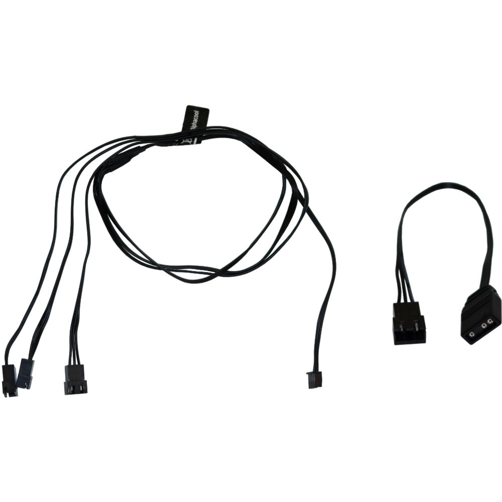 Alphacool digital rgb led y-kabel 3-weg met jst male connector (zwart, 60cm)