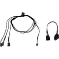 Alphacool digital rgb led y-kabel 3-weg met jst male connector (zwart, 60cm)