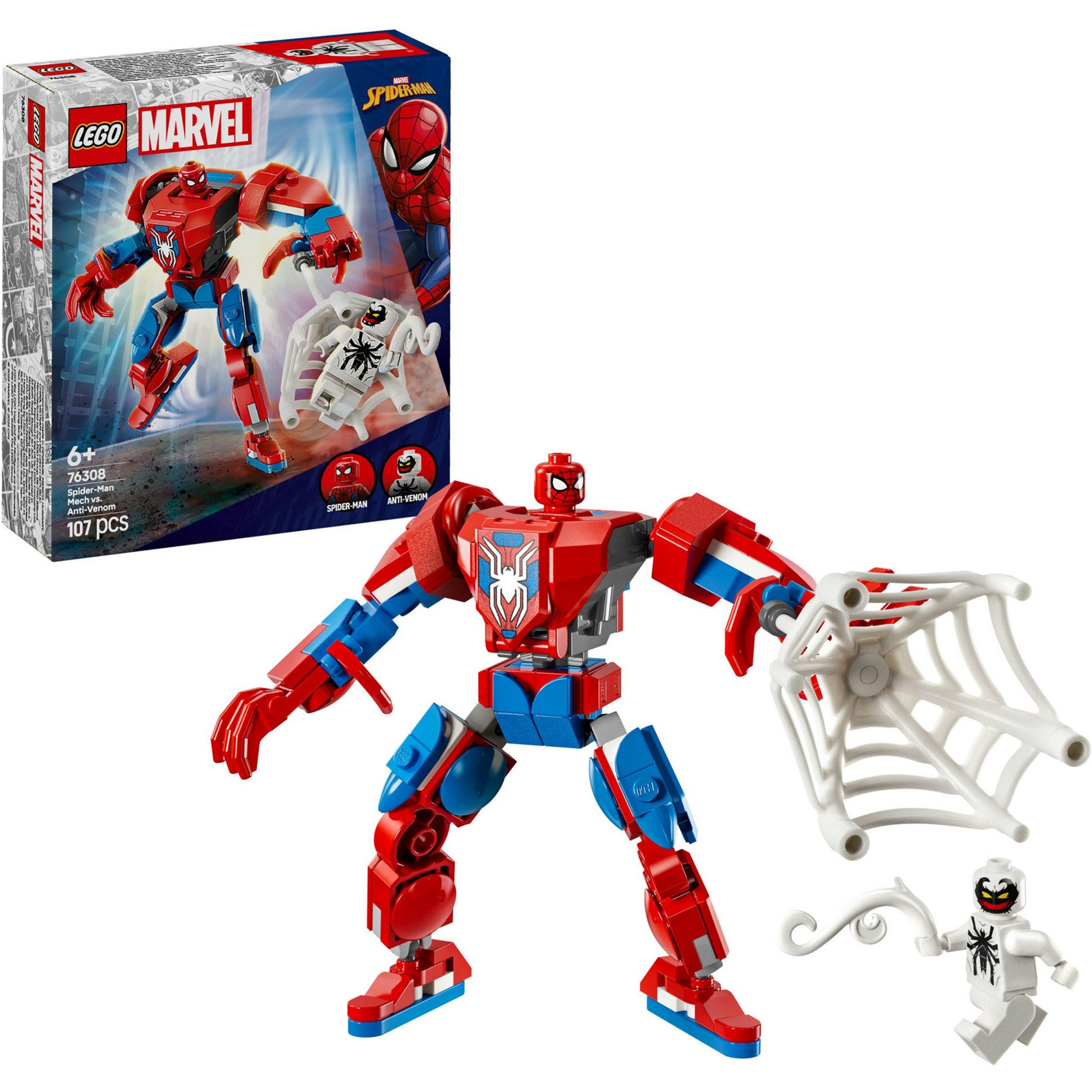LEGO Superhelden 76308 Spider-Man Mech vs. Anti-Venom