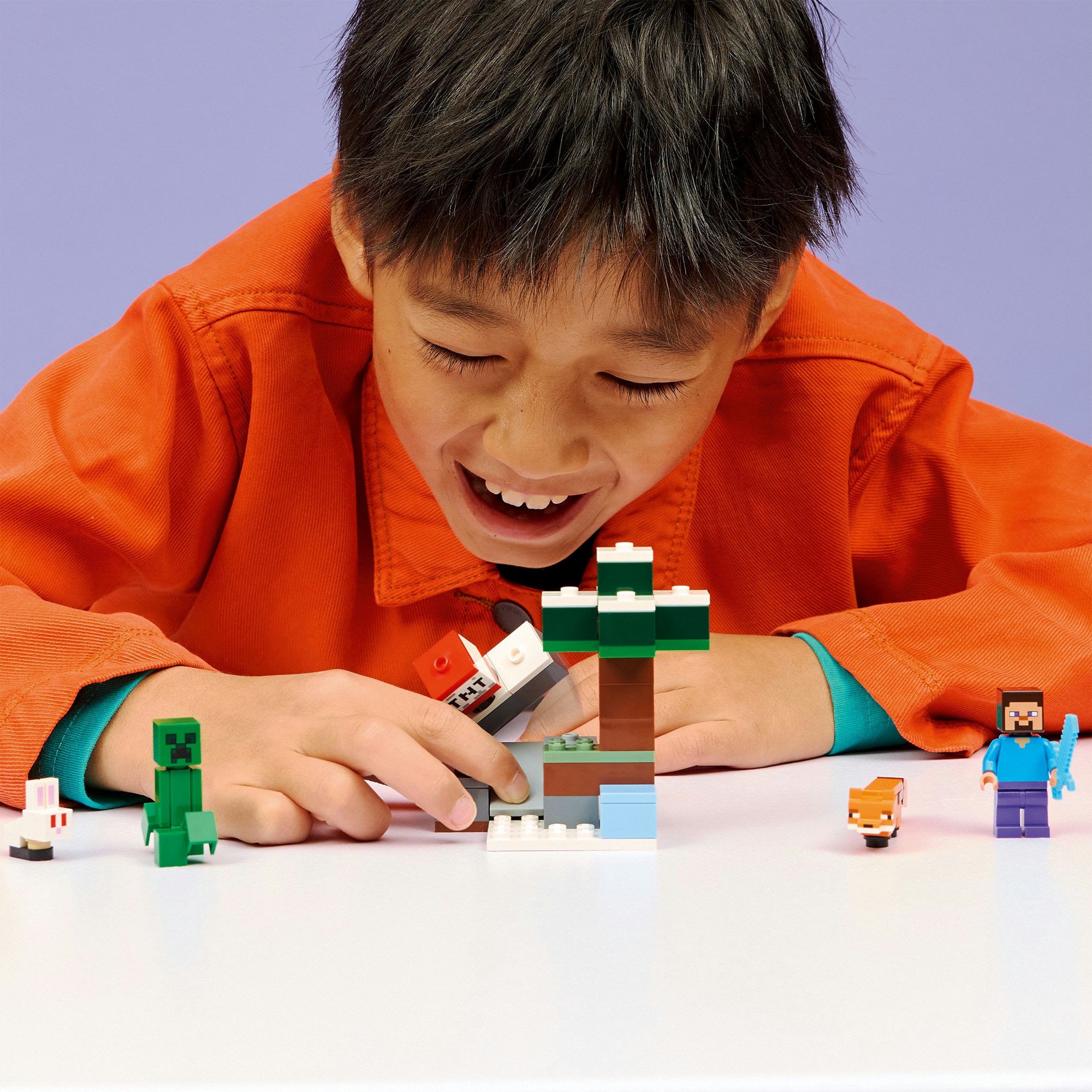 LEGO Minecraft Steves Taiga-Abenteuer Bauspielzeug