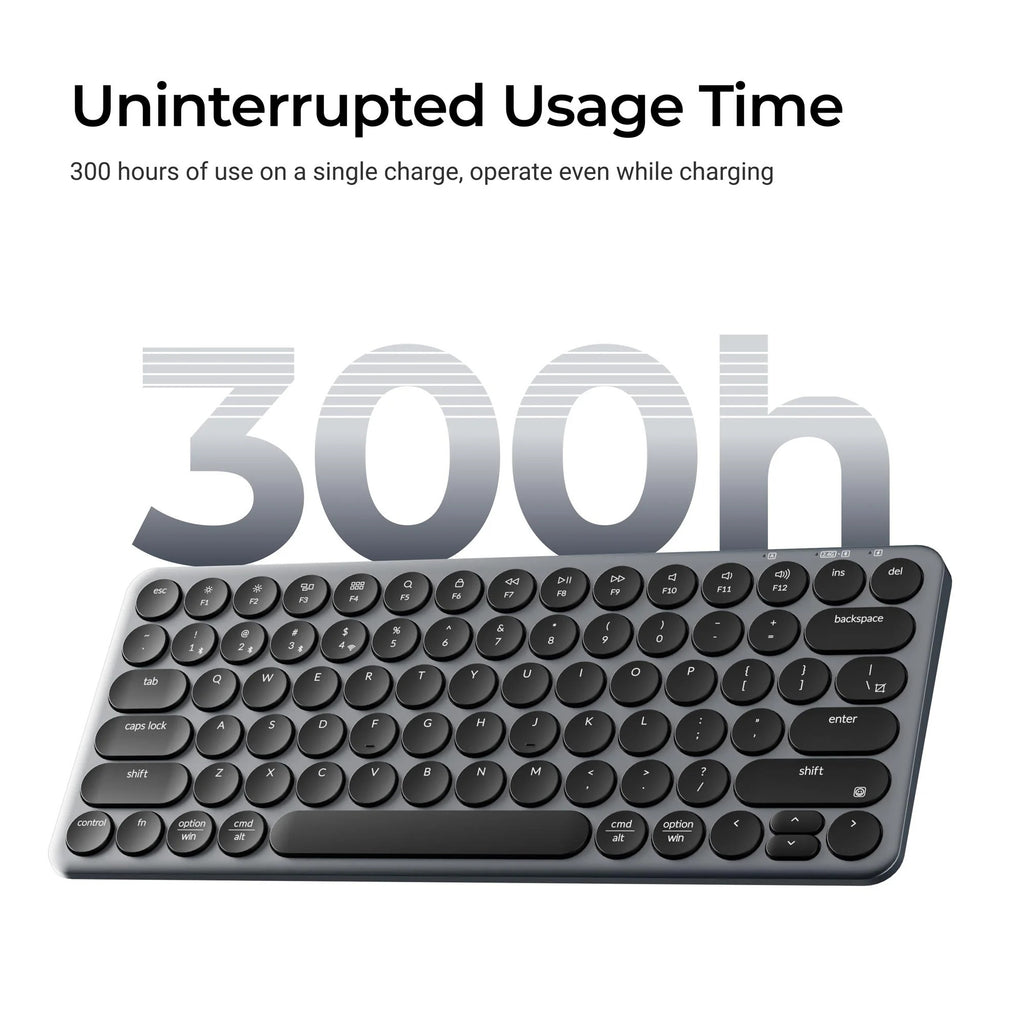 Keychron b3 pro-k8 toetsenbord (wit, us lay-out (qwerty), scissor switches, 75%, abs keycaps, 2.4 ghz | bluetooth | usb)