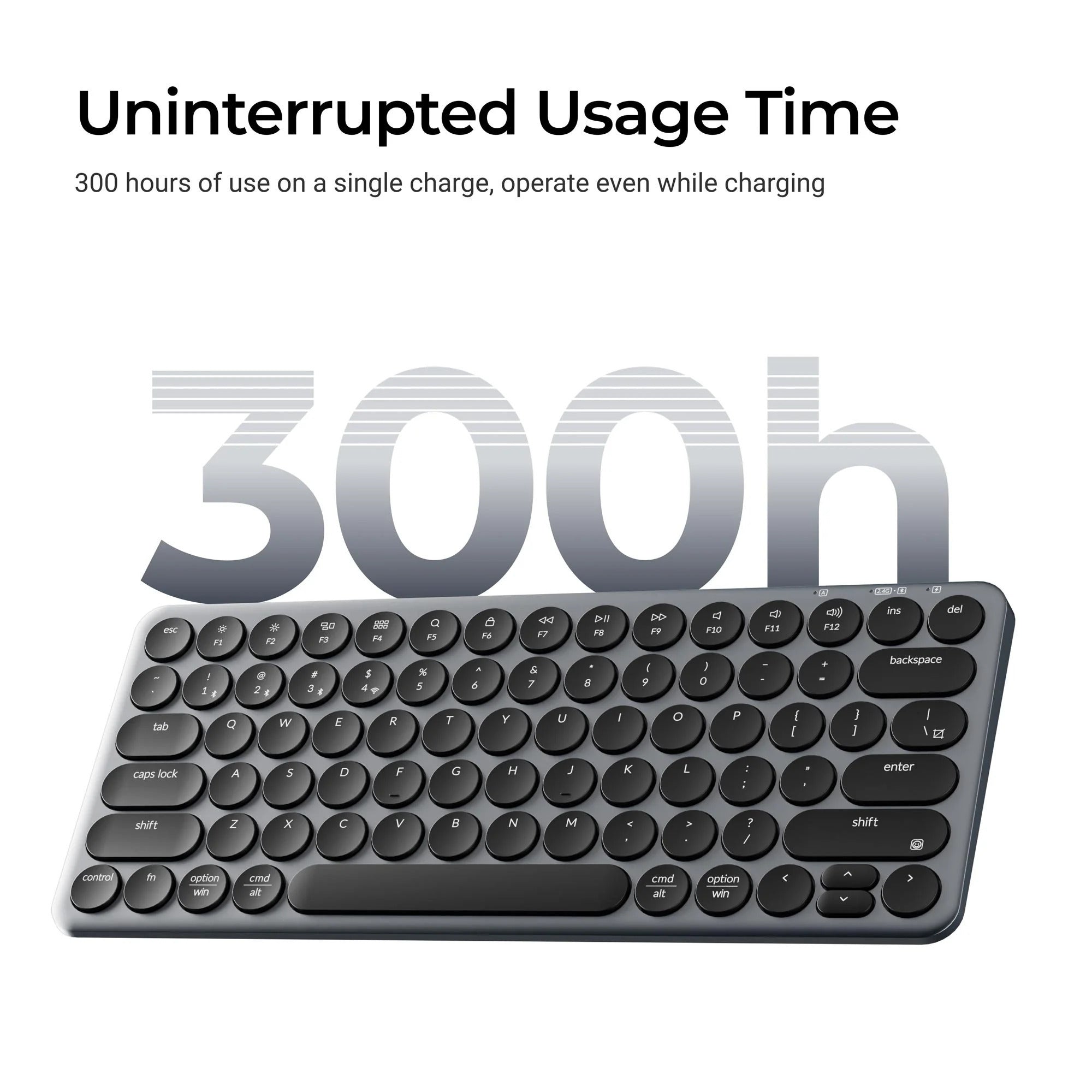 Keychron b3 pro-k8 toetsenbord (wit, us lay-out (qwerty), scissor switches, 75%, abs keycaps, 2.4 ghz | bluetooth | usb)