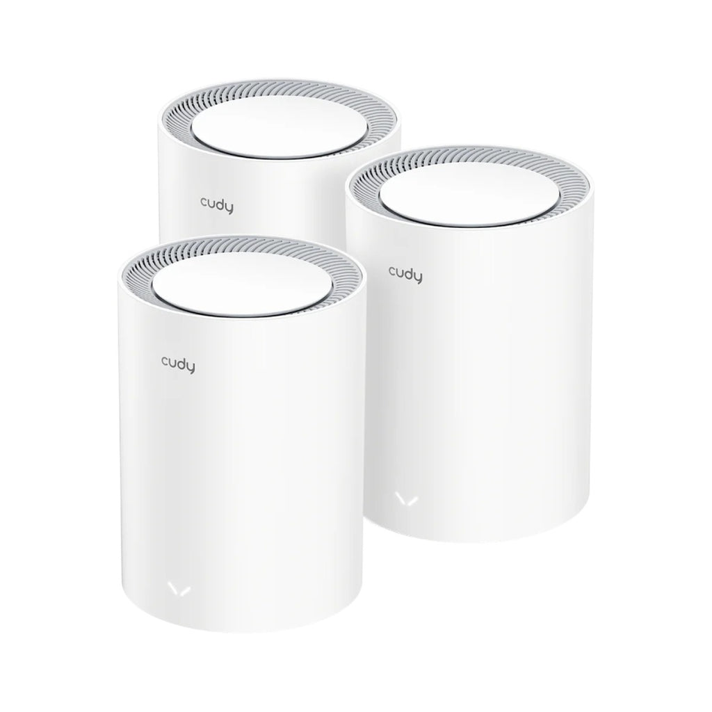 Cudy ax1800 gigabit mesh wi-fi 6 system (3-pack) mesh router (wit)