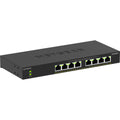 Netgear 8-poorts gigabit ethernet unmanaged poe+ essentials switch (gs308lp) (zwart, 60 watt poe)