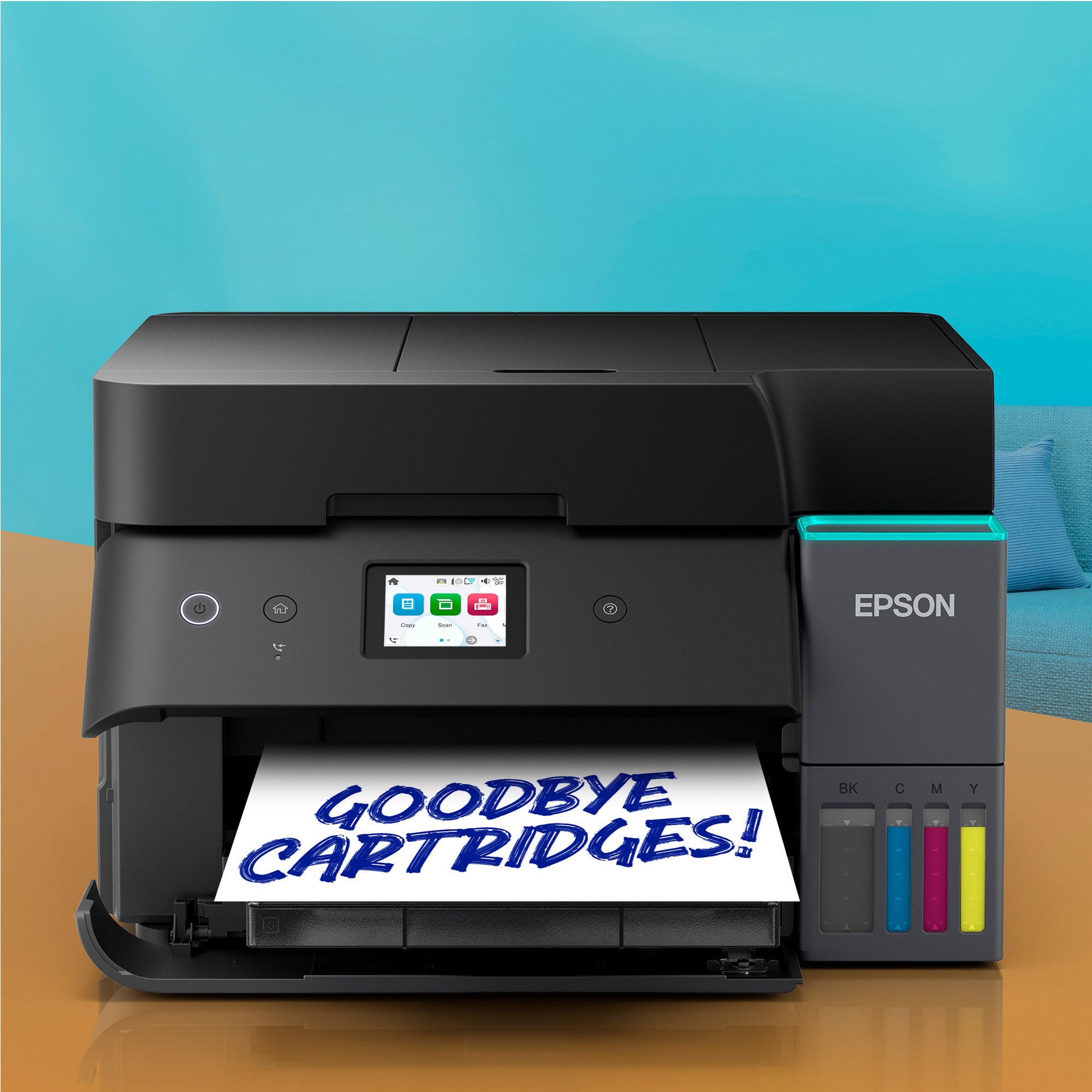 Epson ecotank et-4950 all-in-one inkjetprinter (zwart, faxen, scannen, kopiëren, wifi, inclusief tot 3 jaar inkt)