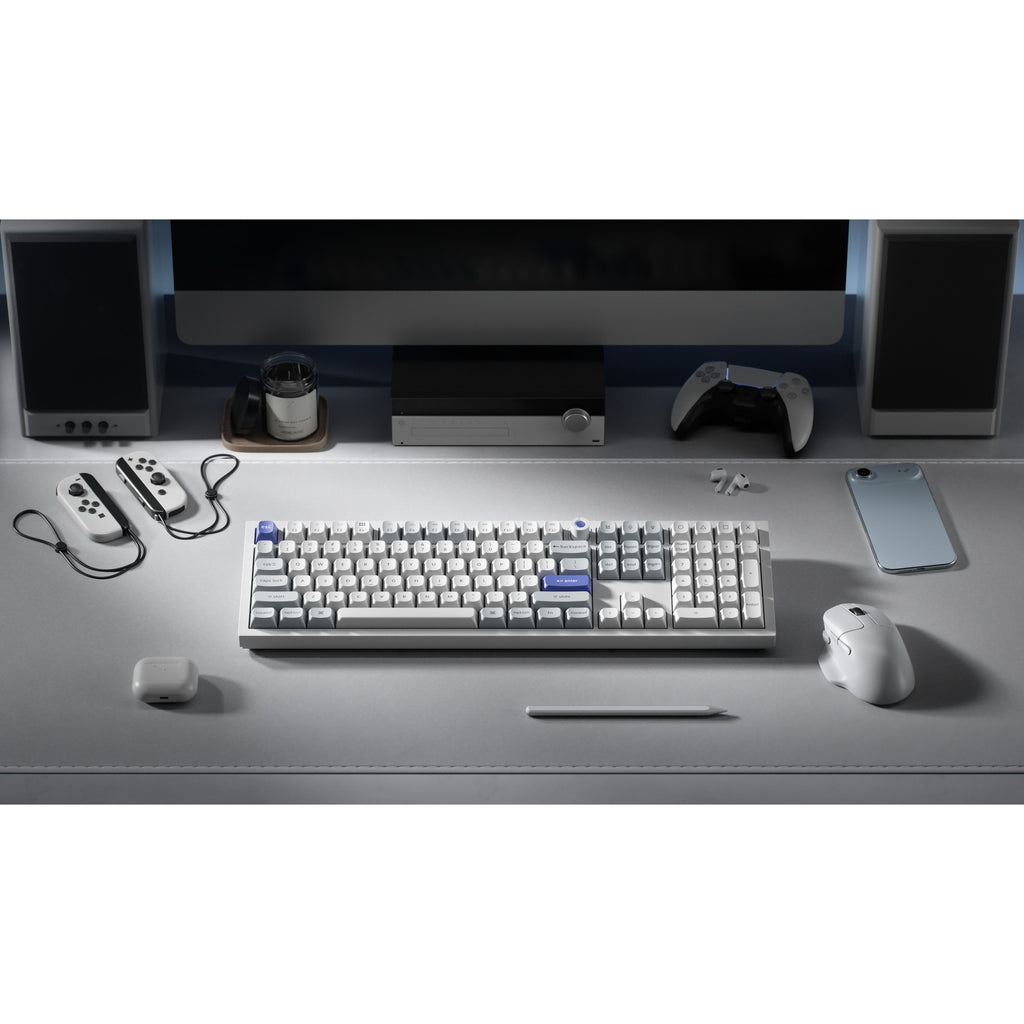 Keychron q6 he 8k magnetic switch keyboard (wit, us lay-out (qwerty), ultra-fast lime, 100%, rgb, hot swap, 8k)