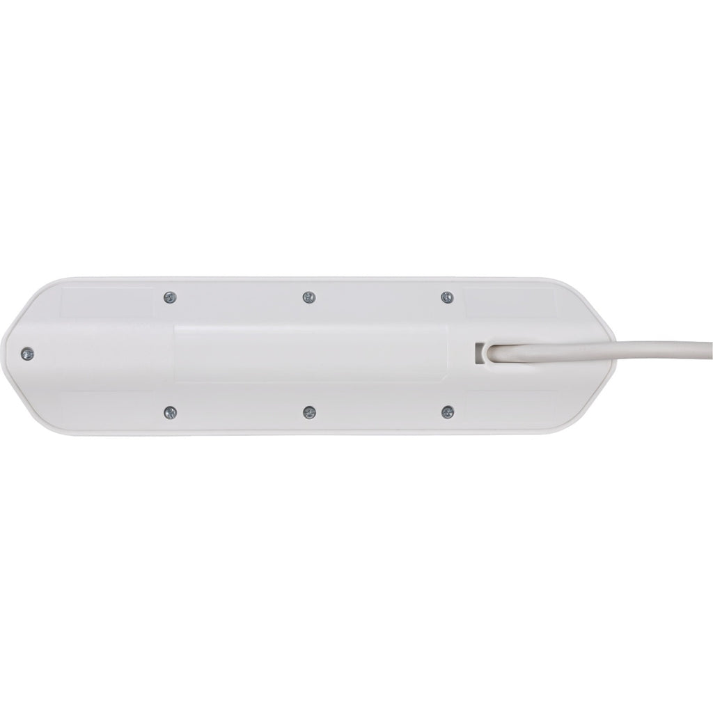Brennenstuhl ®estilo hoekaansluitdoosstrook met usb laadfunctie 4-weg 2x beschermende contactdozen 2x euro zilver wit