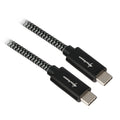 Sharkoon usb 3.2 kabel, usb-c > usb-c (zwart grijs, 0,5 meter)