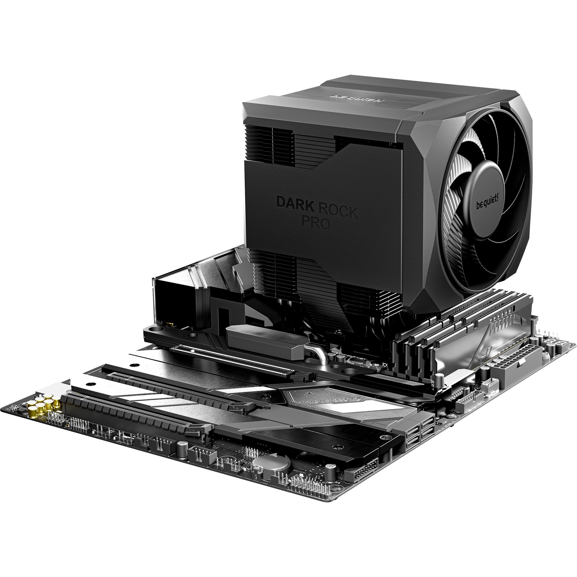 Be quiet! dark rock pro 6 cpu-koeler (zwart, 4-pins pwm fan-connector)