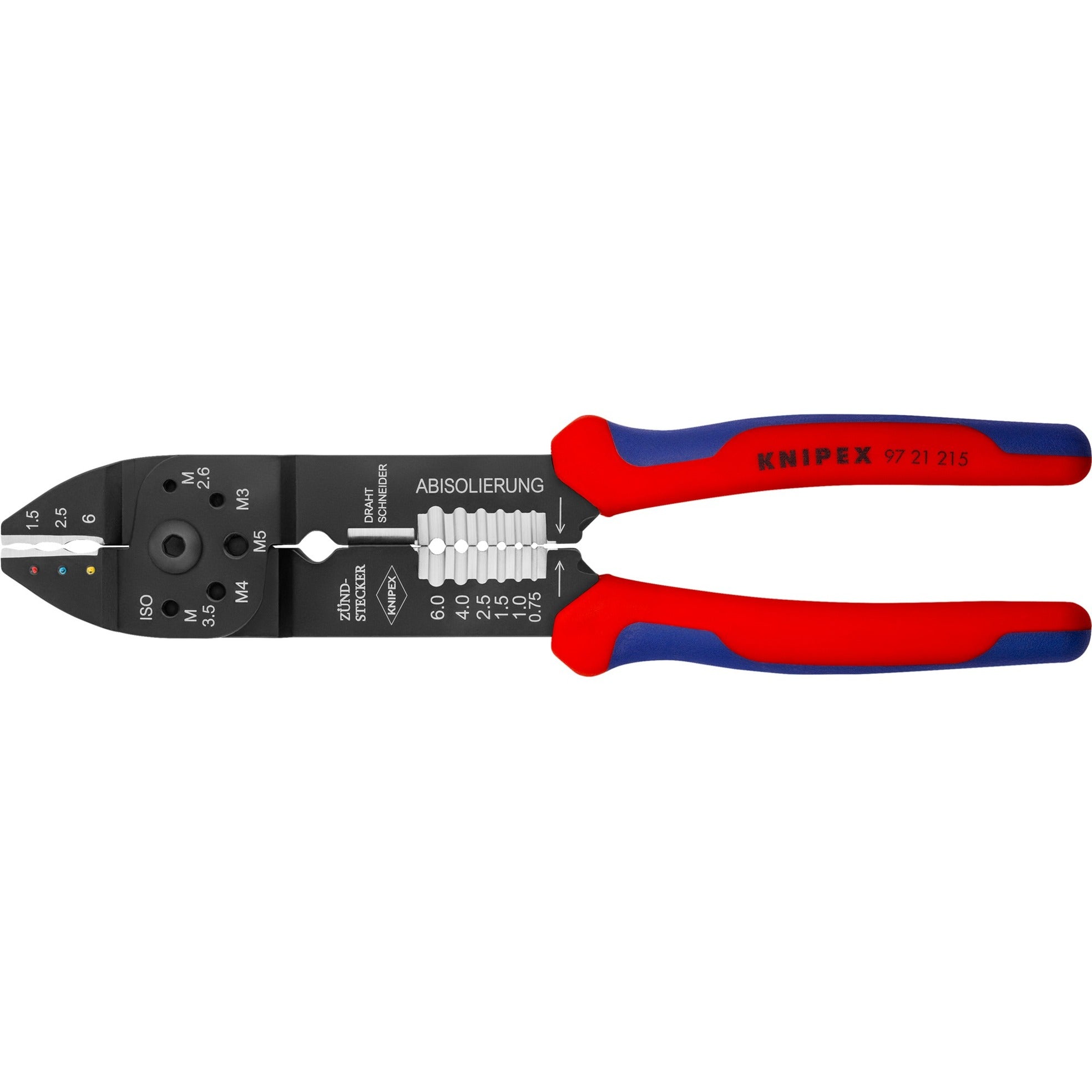 Knipex 97 21 215 krimptang geïsoleerde kabelschoenen