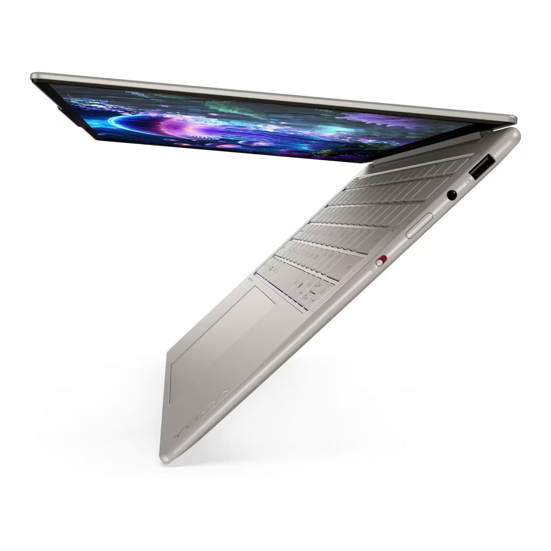 Lenovo yoga slim 7 14ill10 (83jx00f7mh) aura edition 14 copilot+ laptop (hoogglans wit | core ultra 5 226v | intel arc graphics 130v | 16 gb | 512 gb ssd)
