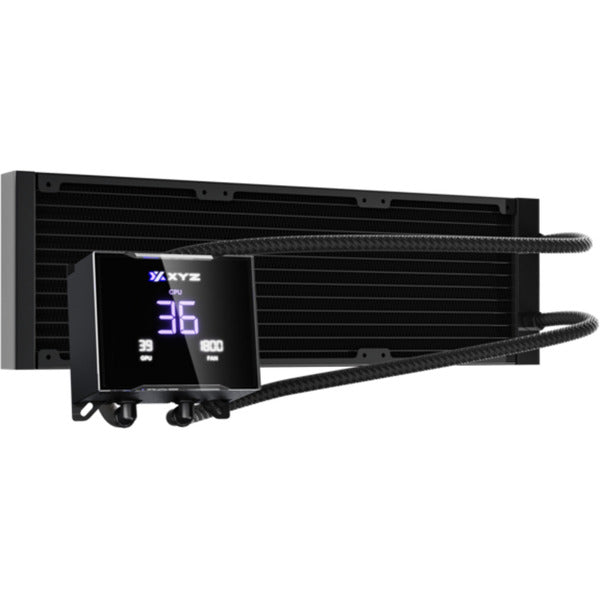 Xyz pc gear hydrotemp aio 360 waterkoeling (zwart, argb, pwm)