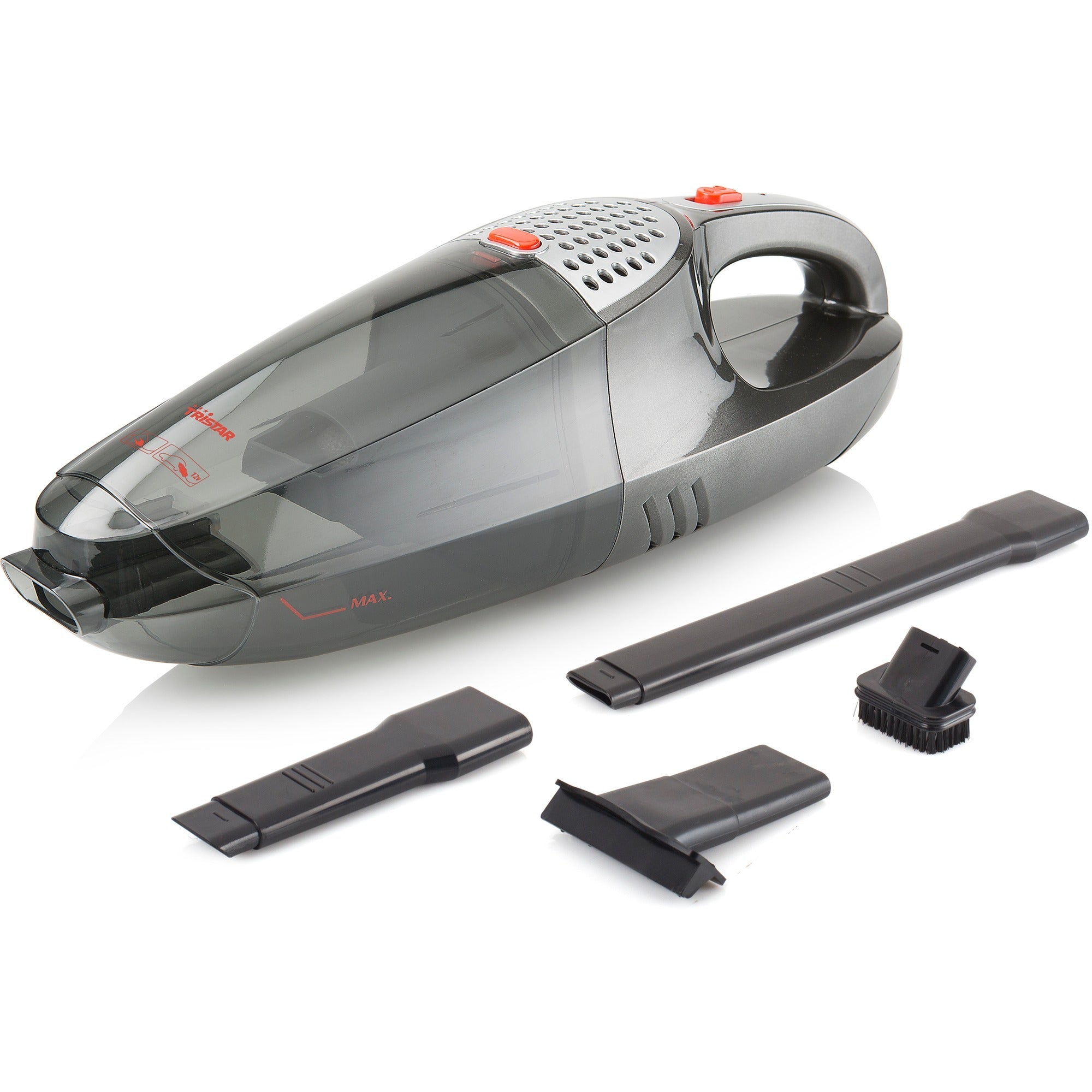 Tristar kruimelzuiger voor in huis en auto kr-3178 handstofzuiger (grijs, incl. 12 v auto stekker)